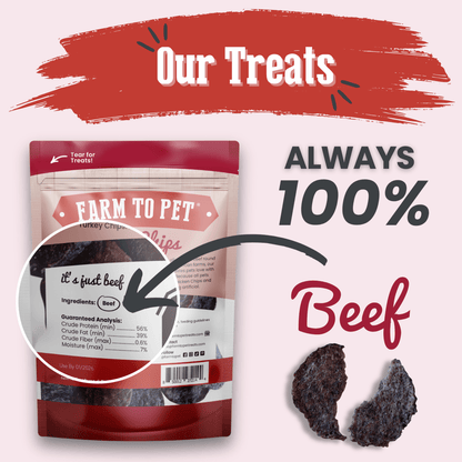 All Natural Beef Chips For Pets - Alpha Tails