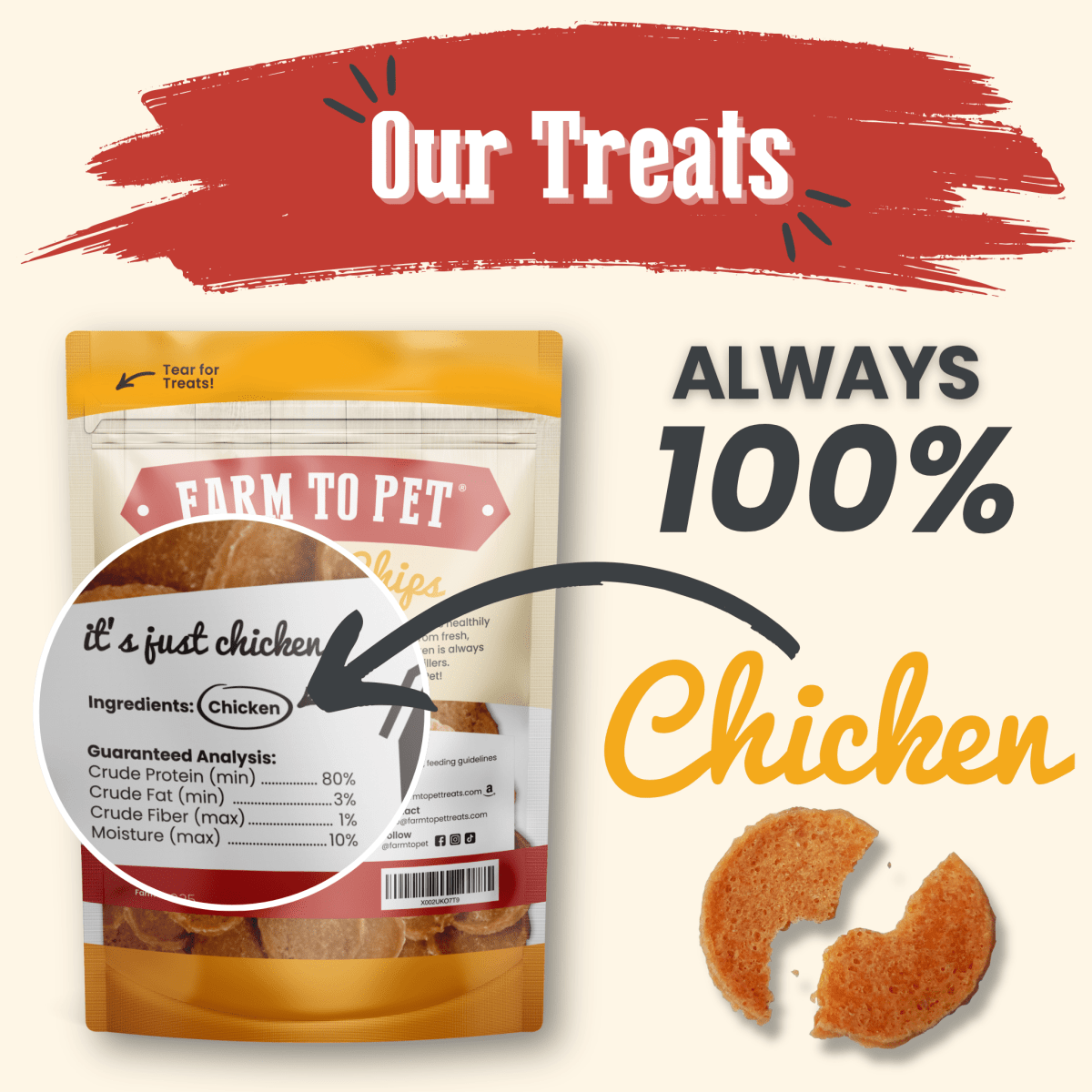 All - Natural Chicken Chips for Pets - Alpha Tails