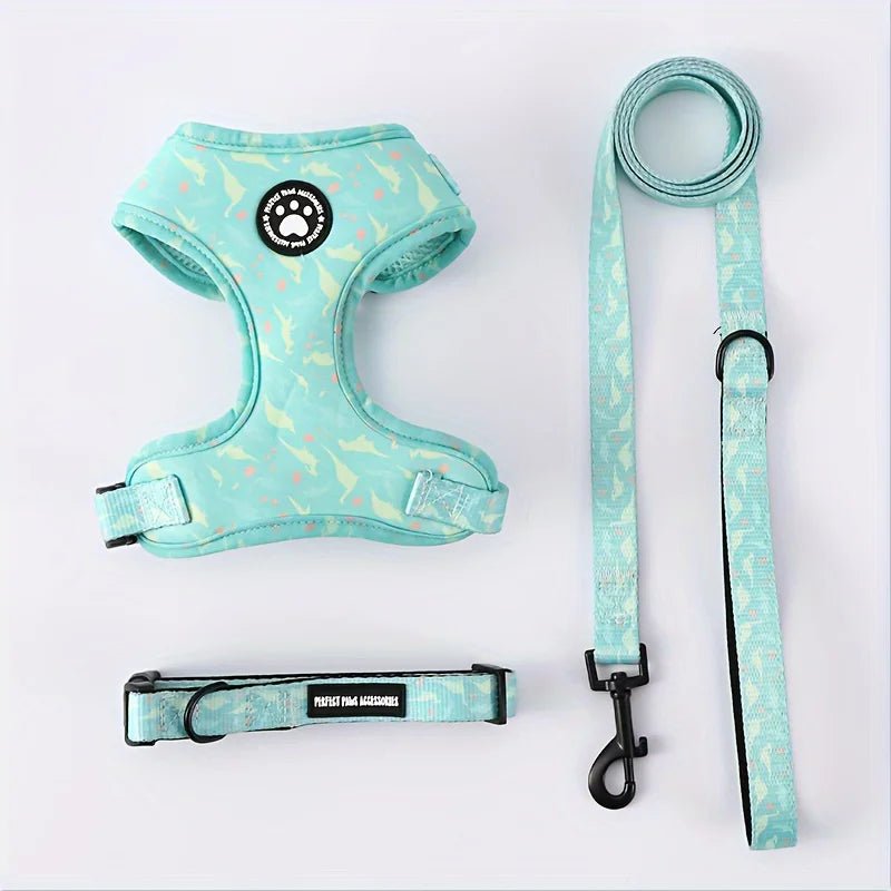 Breathable Adjustable Dog Harness & Leash Set - Alpha Tails
