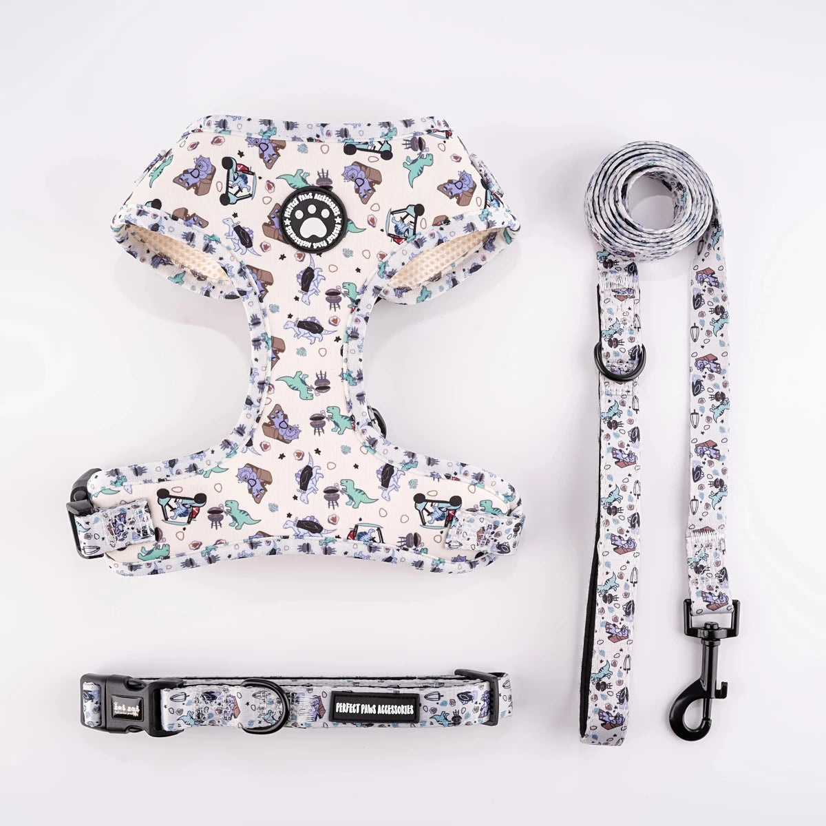 Breathable Adjustable Dog Harness & Leash Set - Alpha Tails