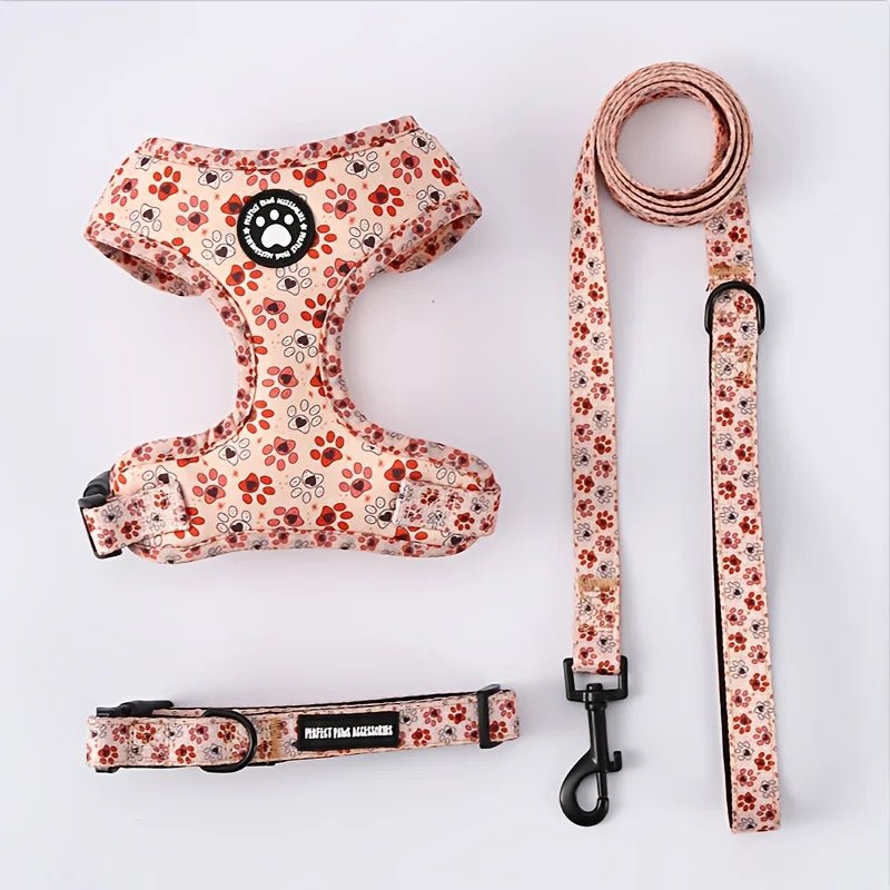 Breathable Adjustable Dog Harness & Leash Set - Alpha Tails