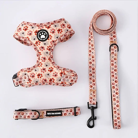 Breathable Adjustable Dog Harness & Leash Set - Alpha Tails