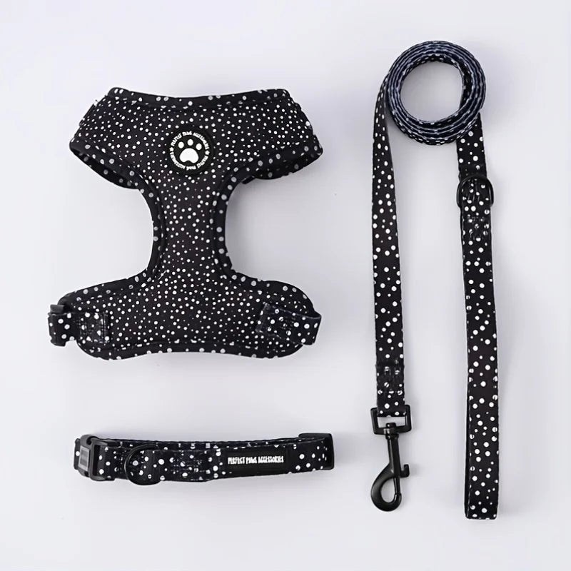 Breathable Adjustable Dog Harness & Leash Set - Alpha Tails