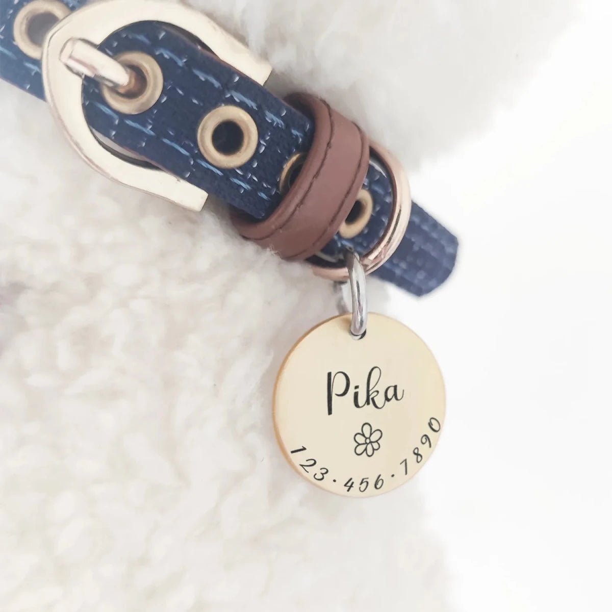 Custom Engraved Pet ID Collar Charm - Alpha Tails