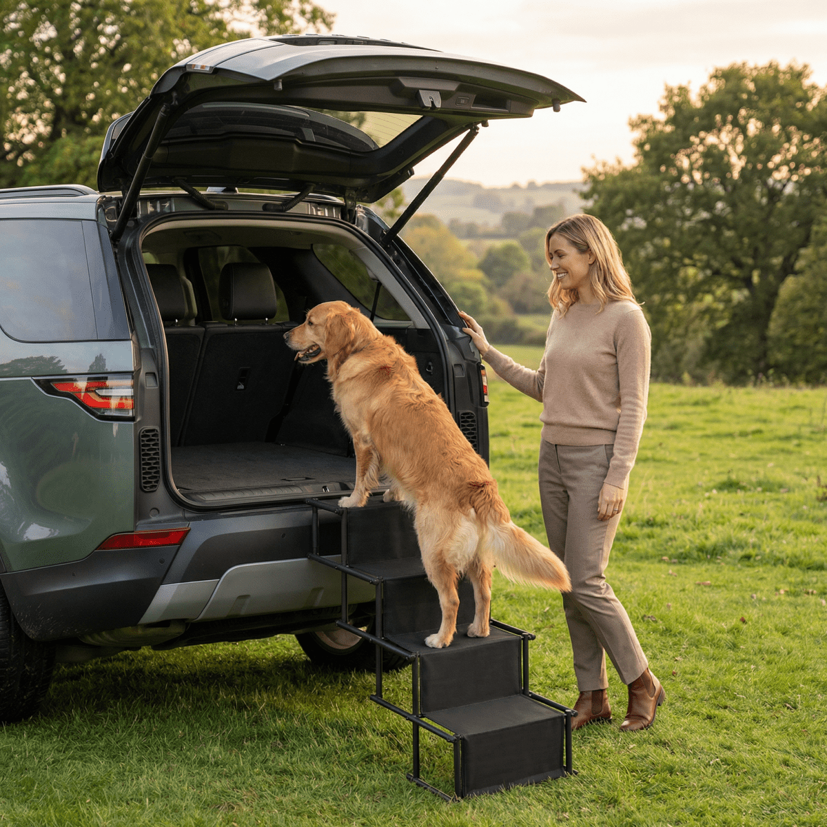 Foldable Car Dog Steps - Alpha Tails