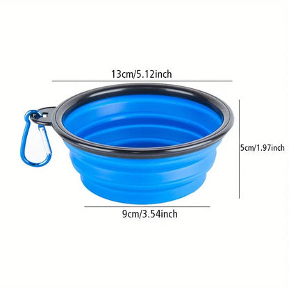 Folding Portable Dog Bowl - Alpha Tails