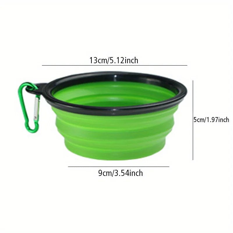 Folding Portable Dog Bowl - Alpha Tails