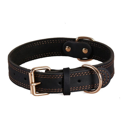 Genuine Leather Dog Collar - Alpha Tails