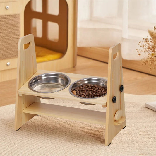 Height Adjustable Elevated Dog Bowls - Alpha Tails