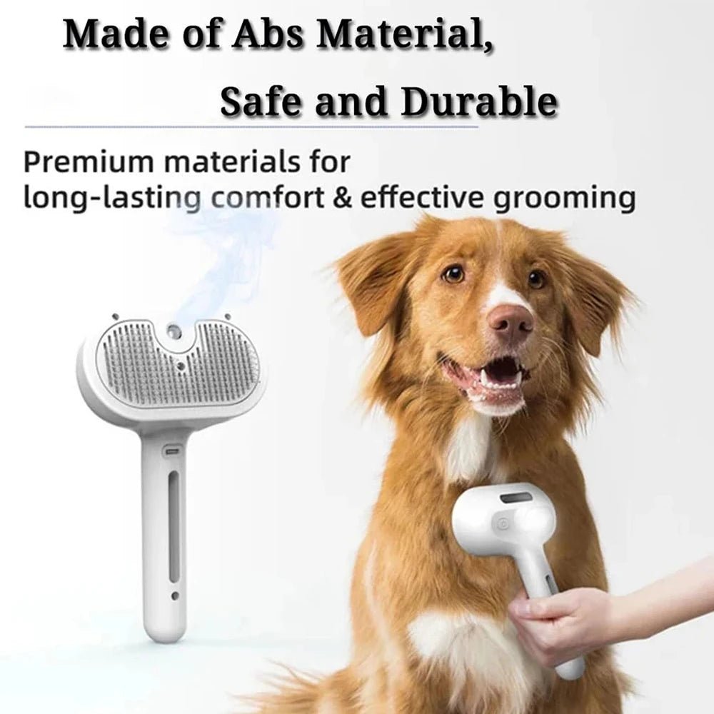 Luxury Grooming Steam Brush - Alpha Tails