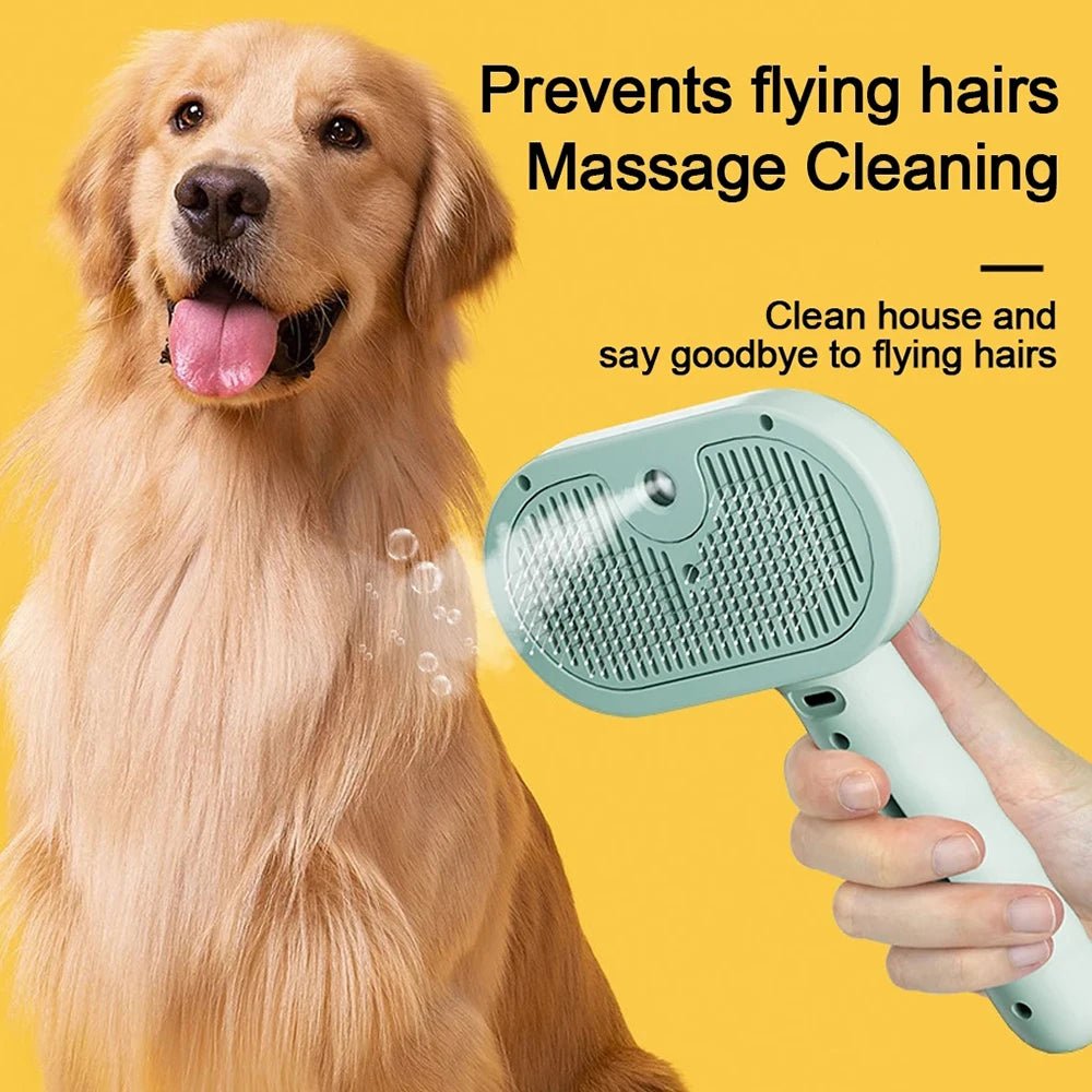 Luxury Grooming Steam Brush - Alpha Tails