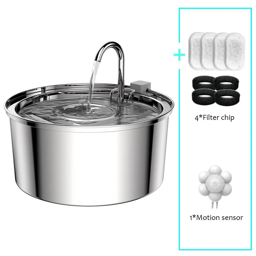 Stainless Steel Pet Water Feeder - Alpha Tails