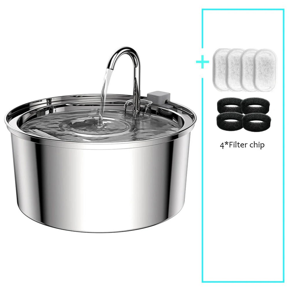 Stainless Steel Pet Water Feeder - Alpha Tails