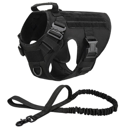 Tactical Military Dog Vest & Leash Set - Alpha Tails