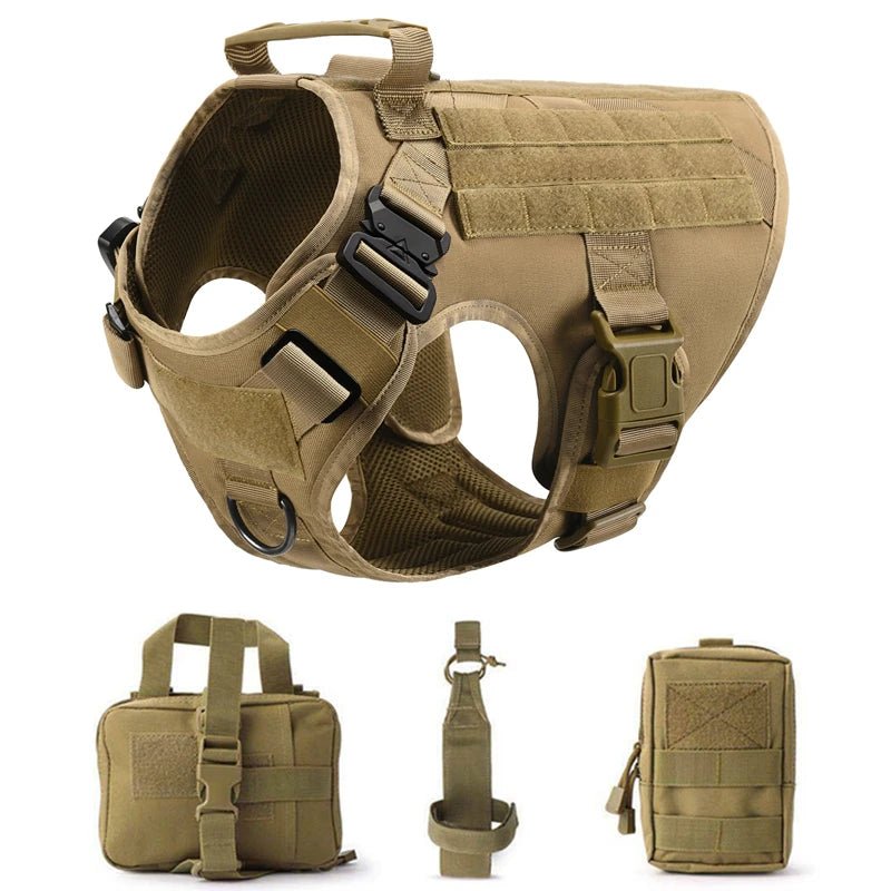 Tactical Military Dog Vest & Leash Set - Alpha Tails
