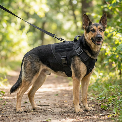 Tactical Military Dog Vest & Leash Set - Alpha Tails