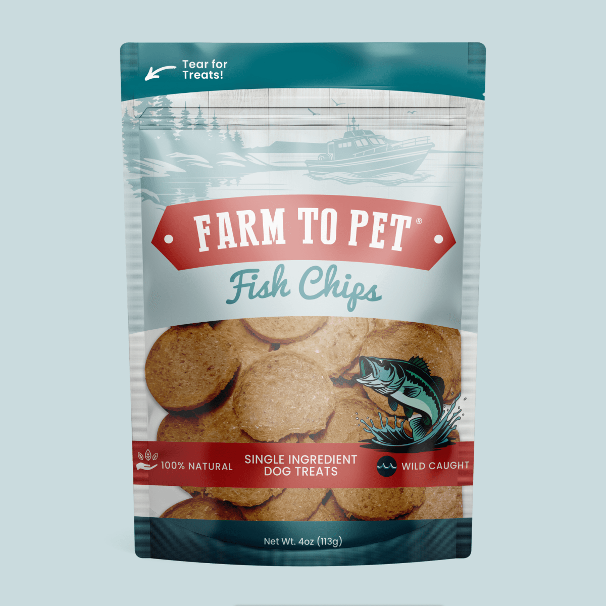 Wild - Caught Fish Chips For Pets - Alpha Tails